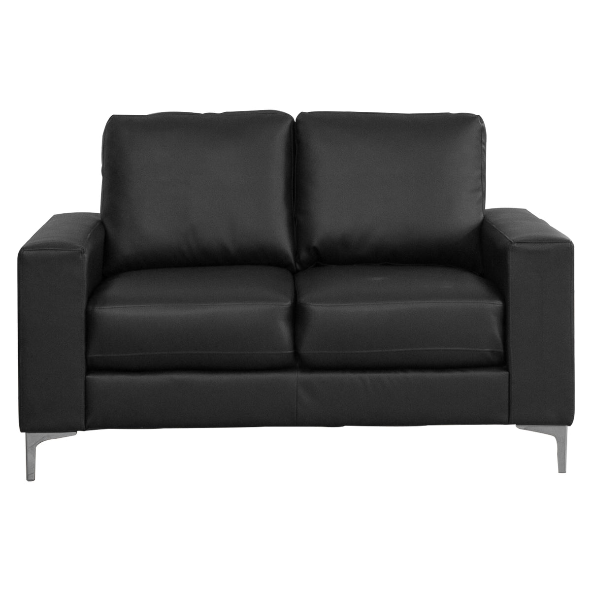 Small Commercial Grade Leather Sofa Available in black &  brown * - CasaFenix