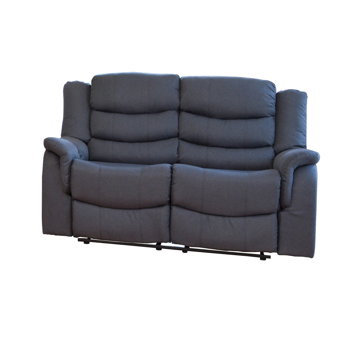 Large Commercial Grade Reclining Fabric Sofa Available in Dark Grey or Light Grey - CasaFenix
