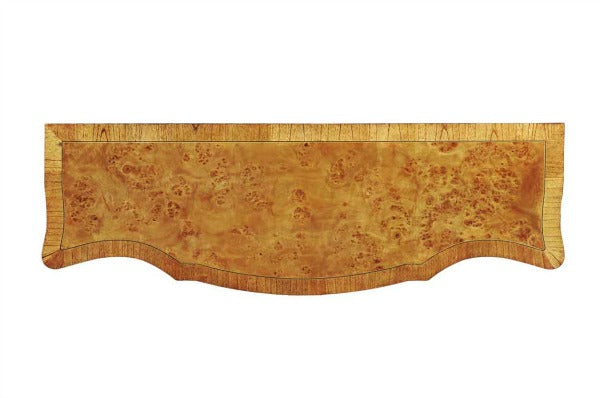Cheshire Walnut Collection Serpentine Walnut Console Table - CasaFenix