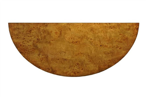 Cheshire Walnut Collection Demi Lune Walnut Console Table - CasaFenix
