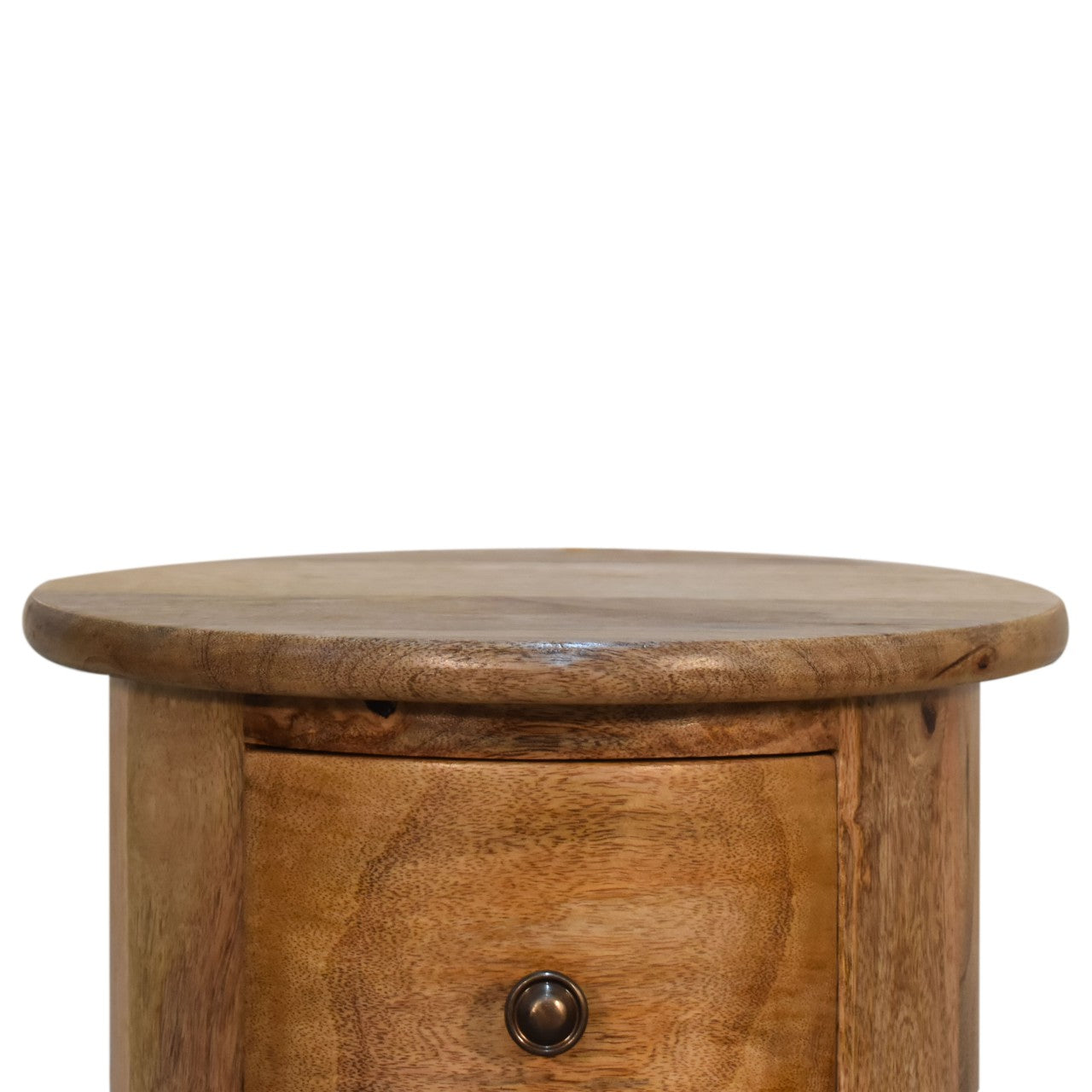 Mini 3 Drawer Drum 3 Drawer Chest Solid Mango Wood - CasaFenix