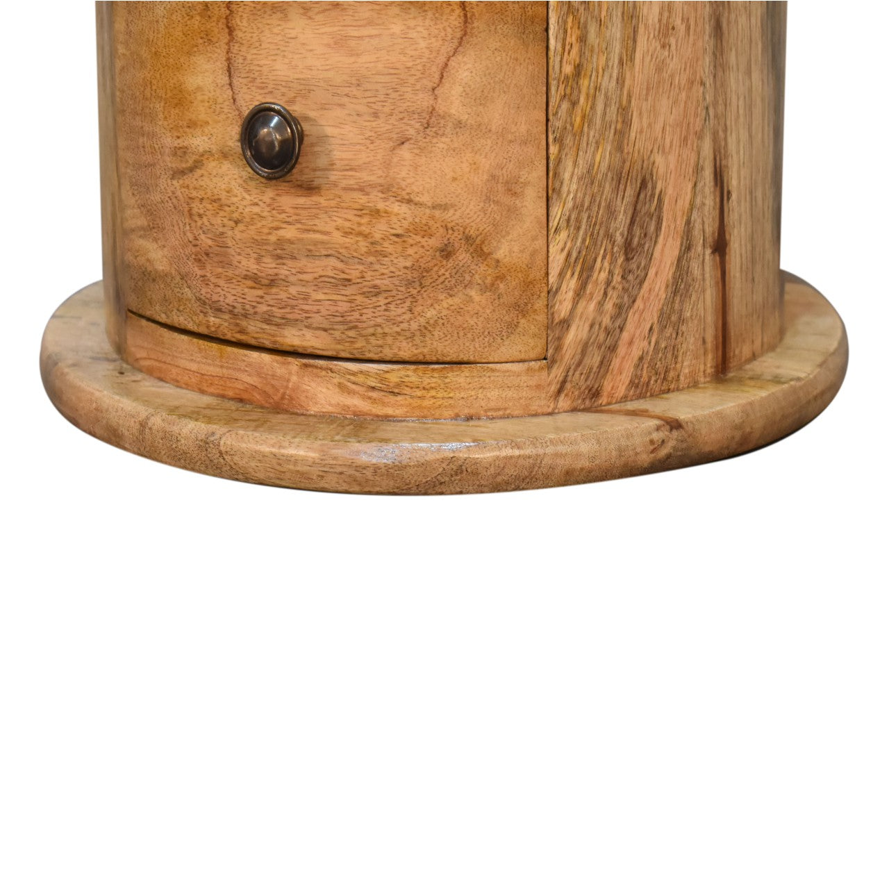 Mini 3 Drawer Drum 3 Drawer Chest Solid Mango Wood - CasaFenix