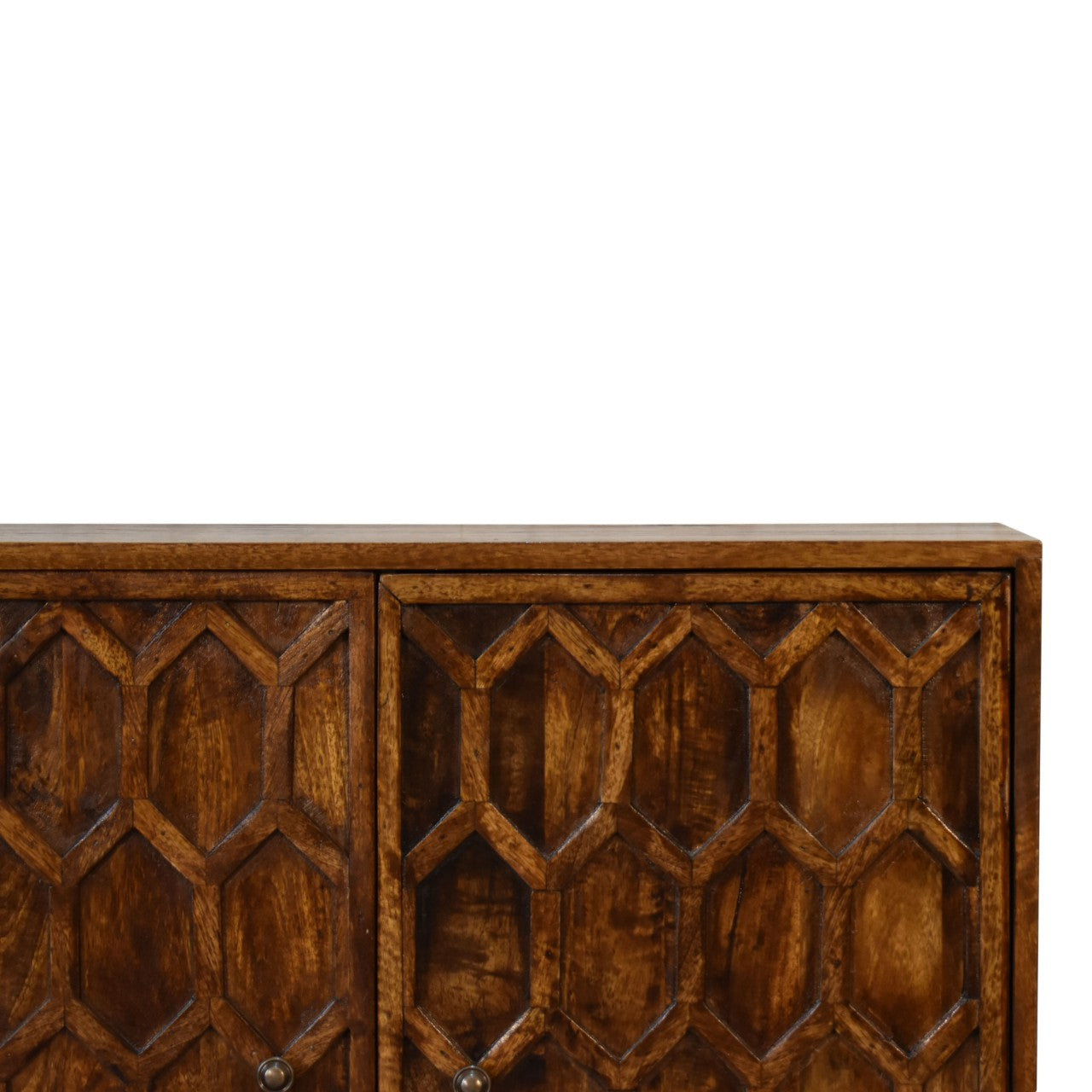 Amouri Carved 2 Door Cabinet - CasaFenix