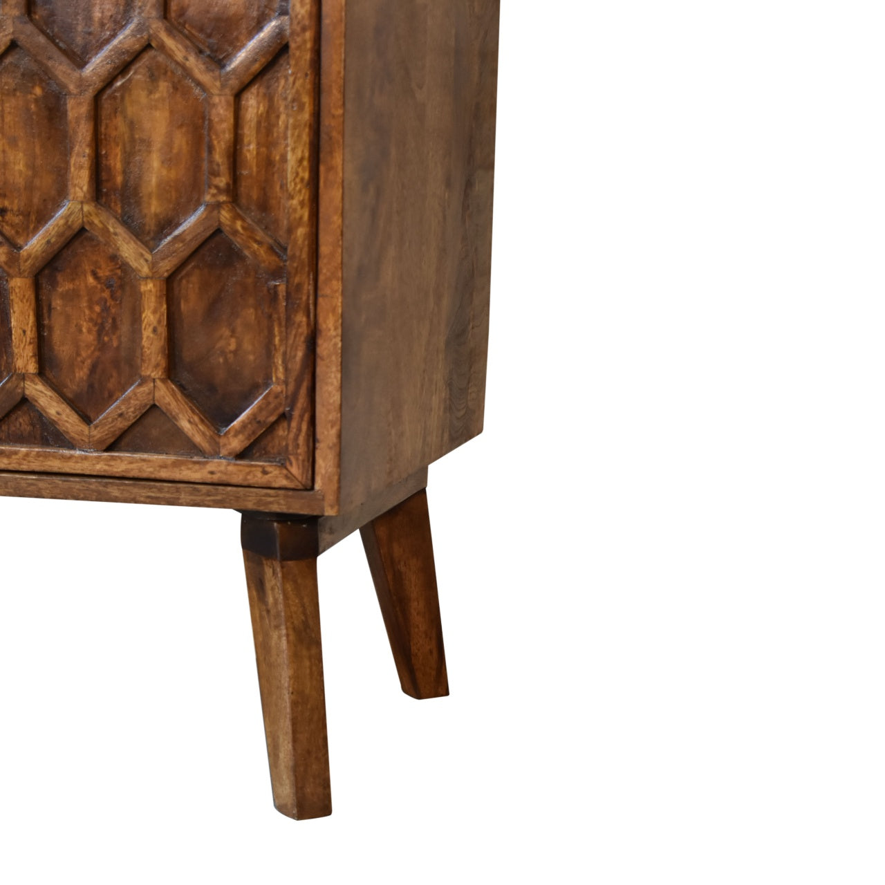 Amouri Carved 2 Door Cabinet - CasaFenix