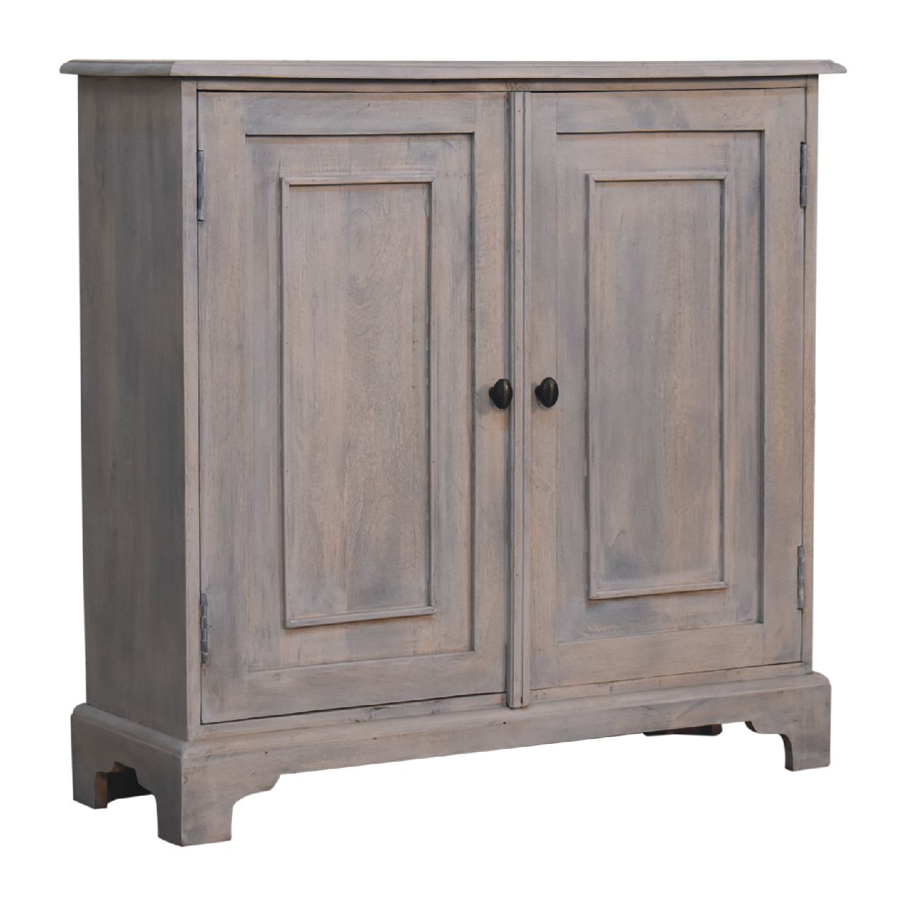 Acid Stone Wash 2 Door Cabinet made with Solid Mango Wood - CasaFenix