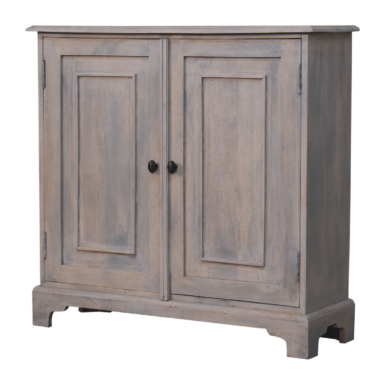 Acid Stone Wash 2 Door Cabinet made with Solid Mango Wood - CasaFenix