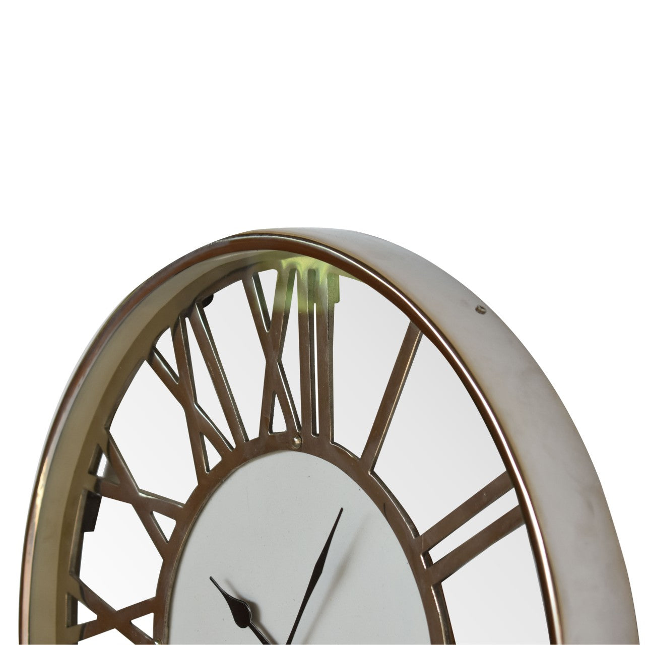 White and Chrome Wall Clock - CasaFenix