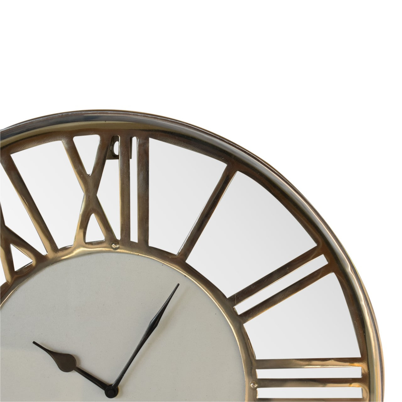 White and Chrome Wall Clock - CasaFenix