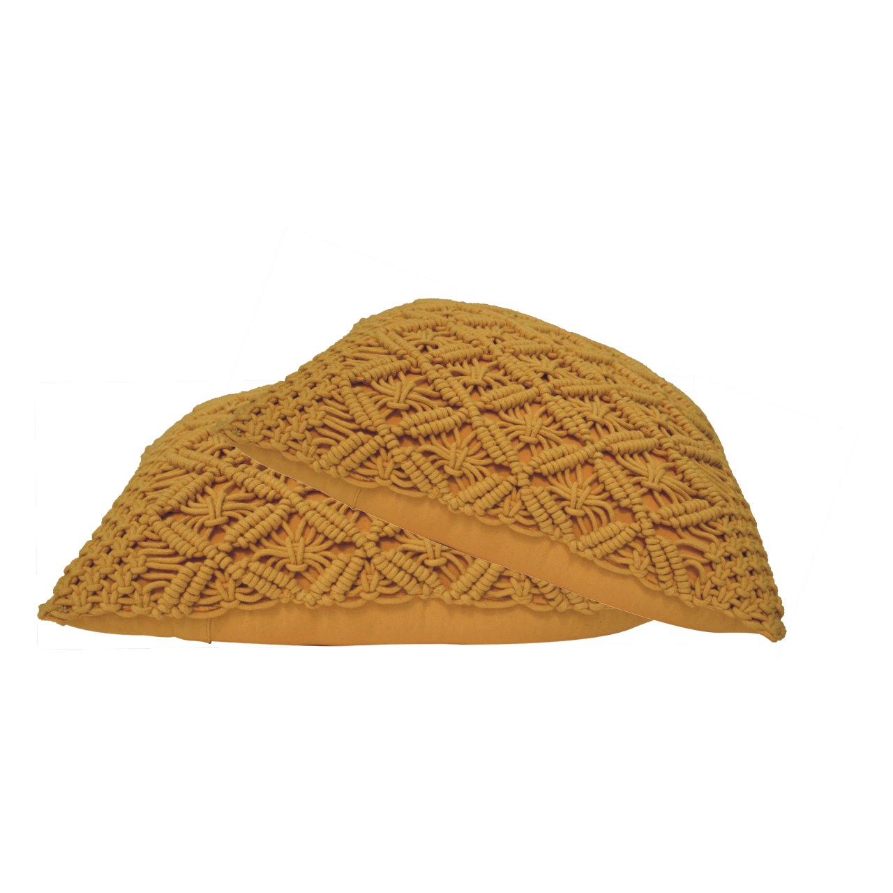 Lira Cushion Set of 2 - Mustard - CasaFenix