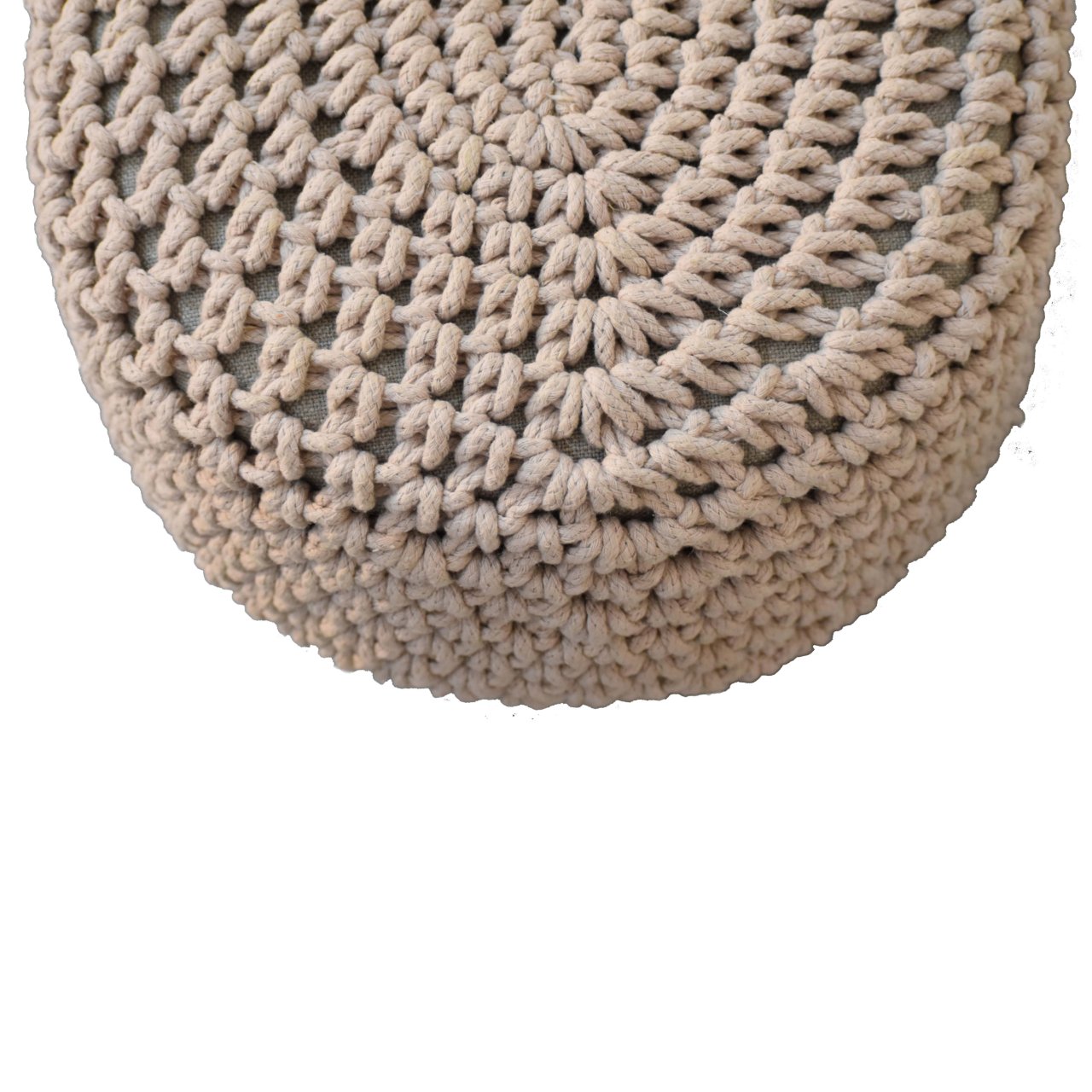 Keeva Beige Oblong Footstool - CasaFenix