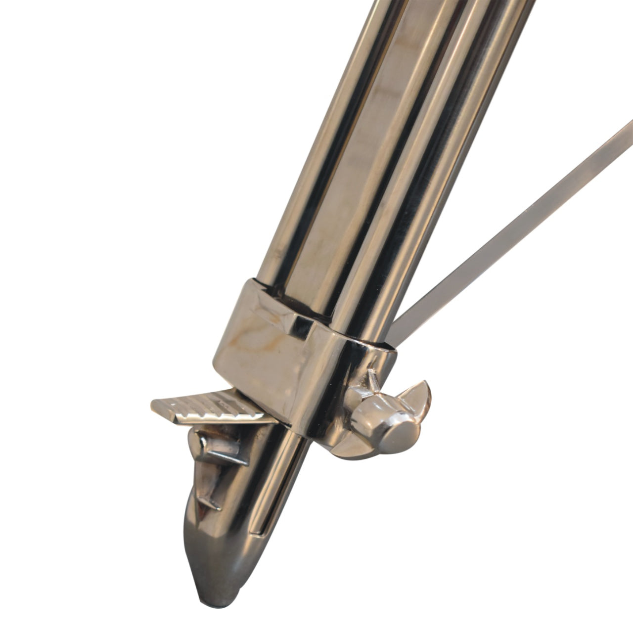 Wooden and Chrome Tripod Floor Lamp - CasaFenix