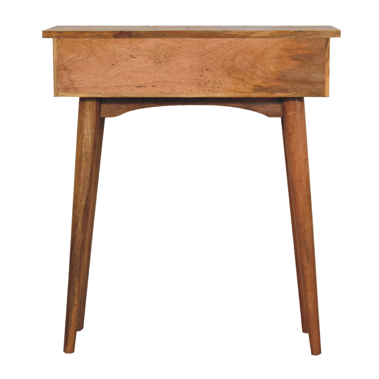 Mini Oak-ish Hallway Console Table 2 Drawer Nordic Design - CasaFenix