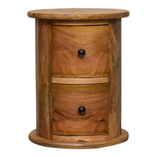 Mini 2 Drawer Drum Chest - CasaFenix