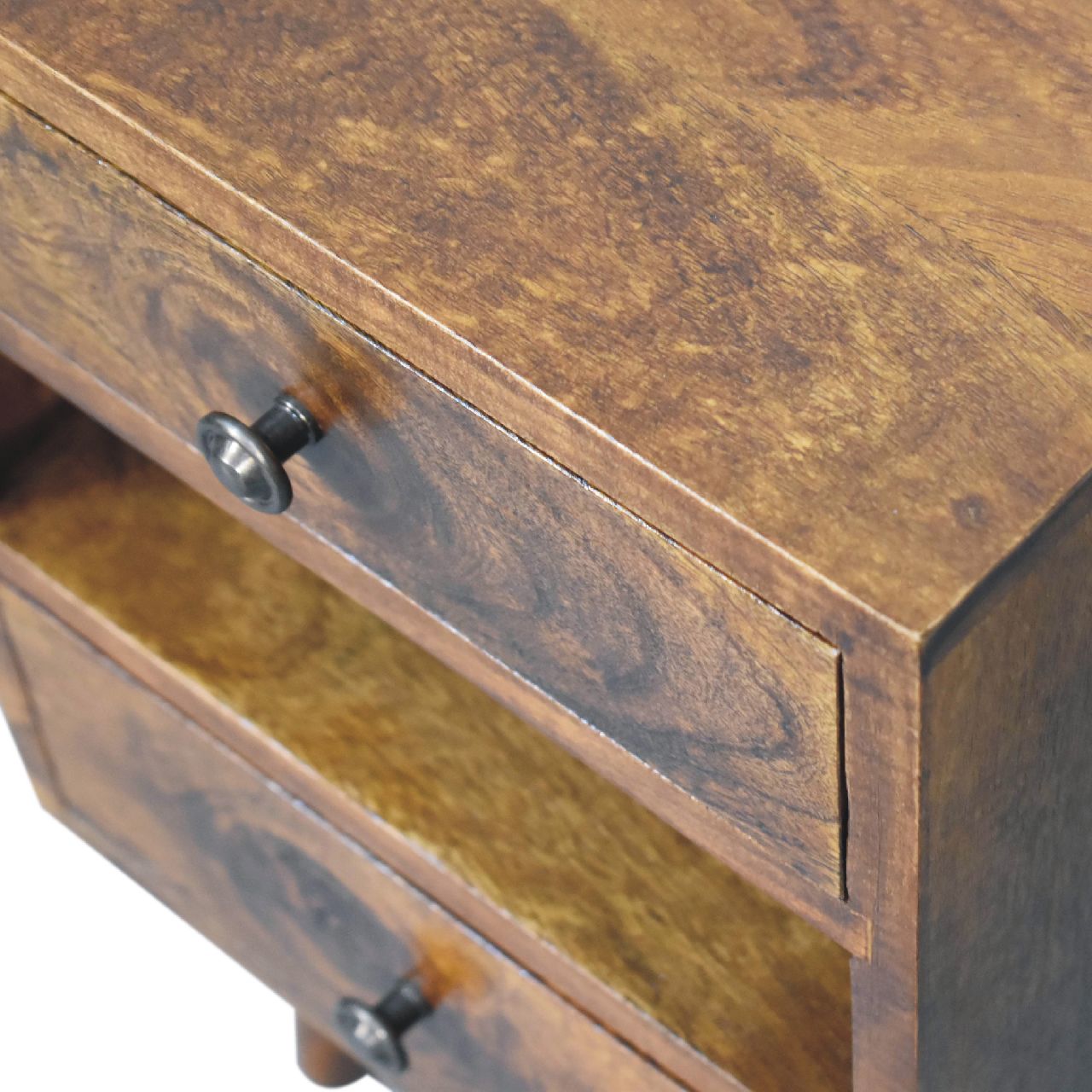 Mini Classic Multi Chestnut Bedside - CasaFenix
