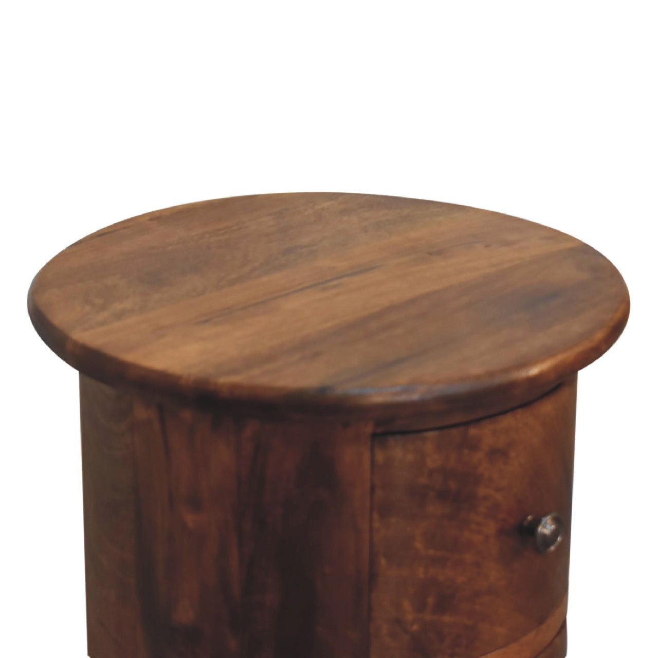 Mini Chestnut 3 Drawer Drum Chest - CasaFenix