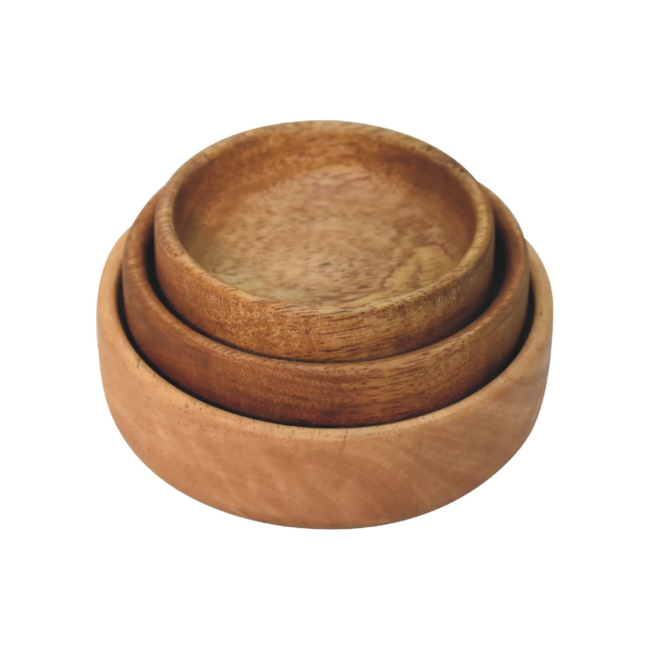 Solid Wood Fruit Bowl Set of 3 - CasaFenix