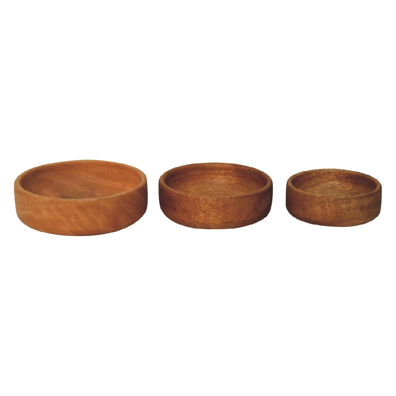 Solid Wood Fruit Bowl Set of 3 - CasaFenix