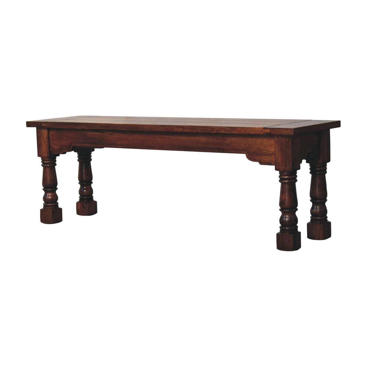 Chestnut Finish Granary Royale Bench - CasaFenix