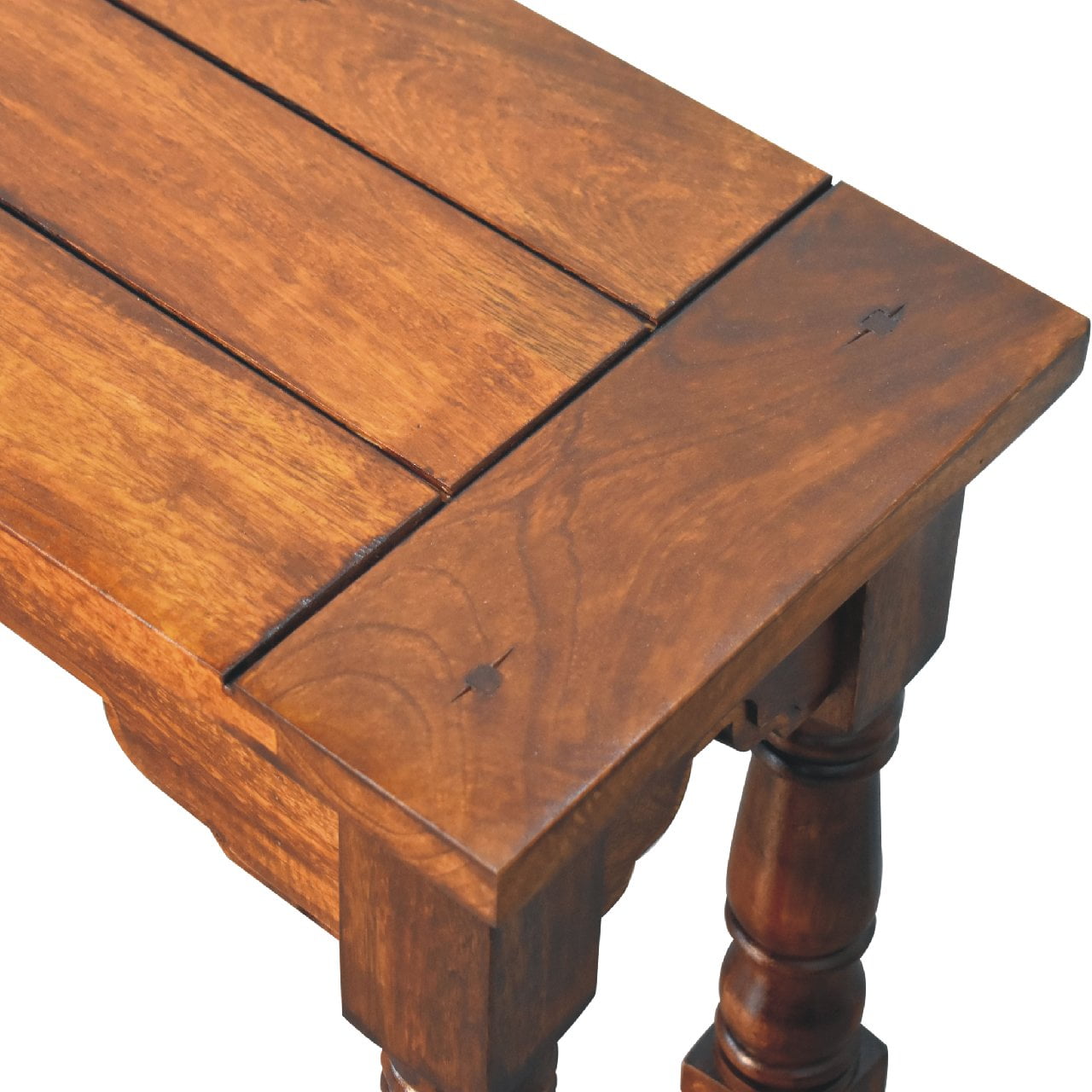 Chestnut Finish Granary Royale Bench - CasaFenix