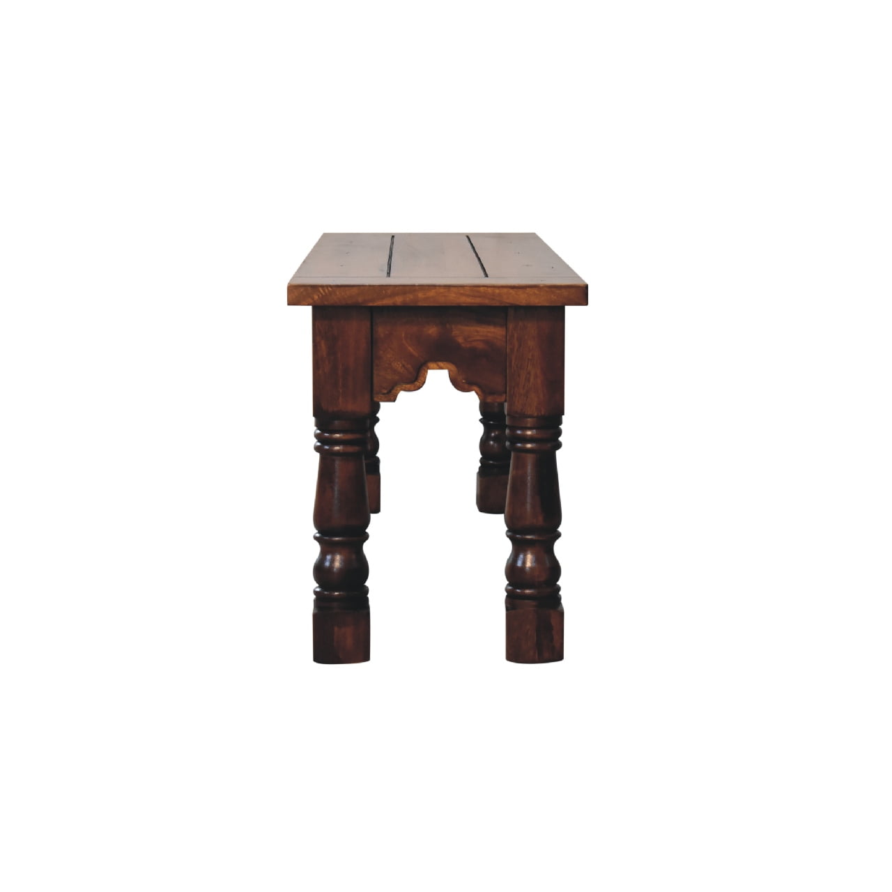 Chestnut Finish Granary Royale Bench - CasaFenix