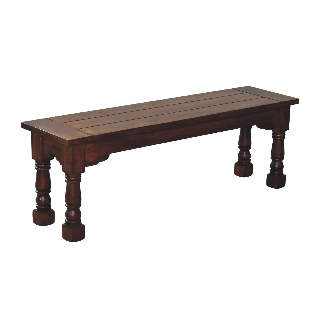 Chestnut Finish Granary Royale Bench - CasaFenix