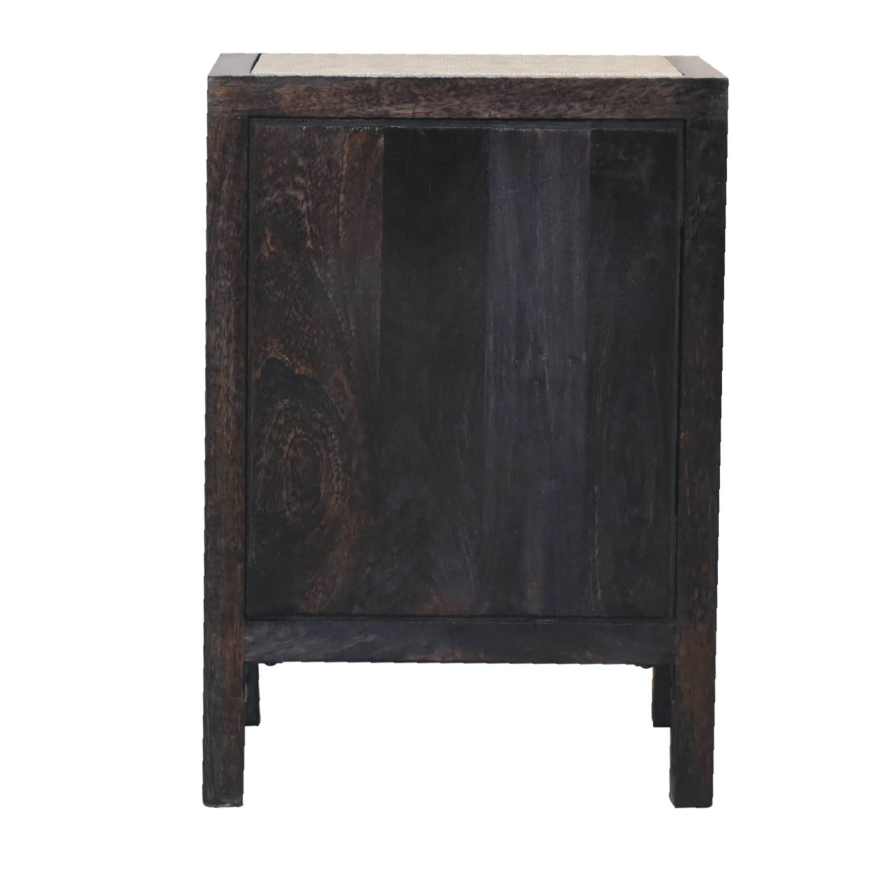 Mini Faux Leather Bedside Table 3 Drawer Chest - CasaFenix