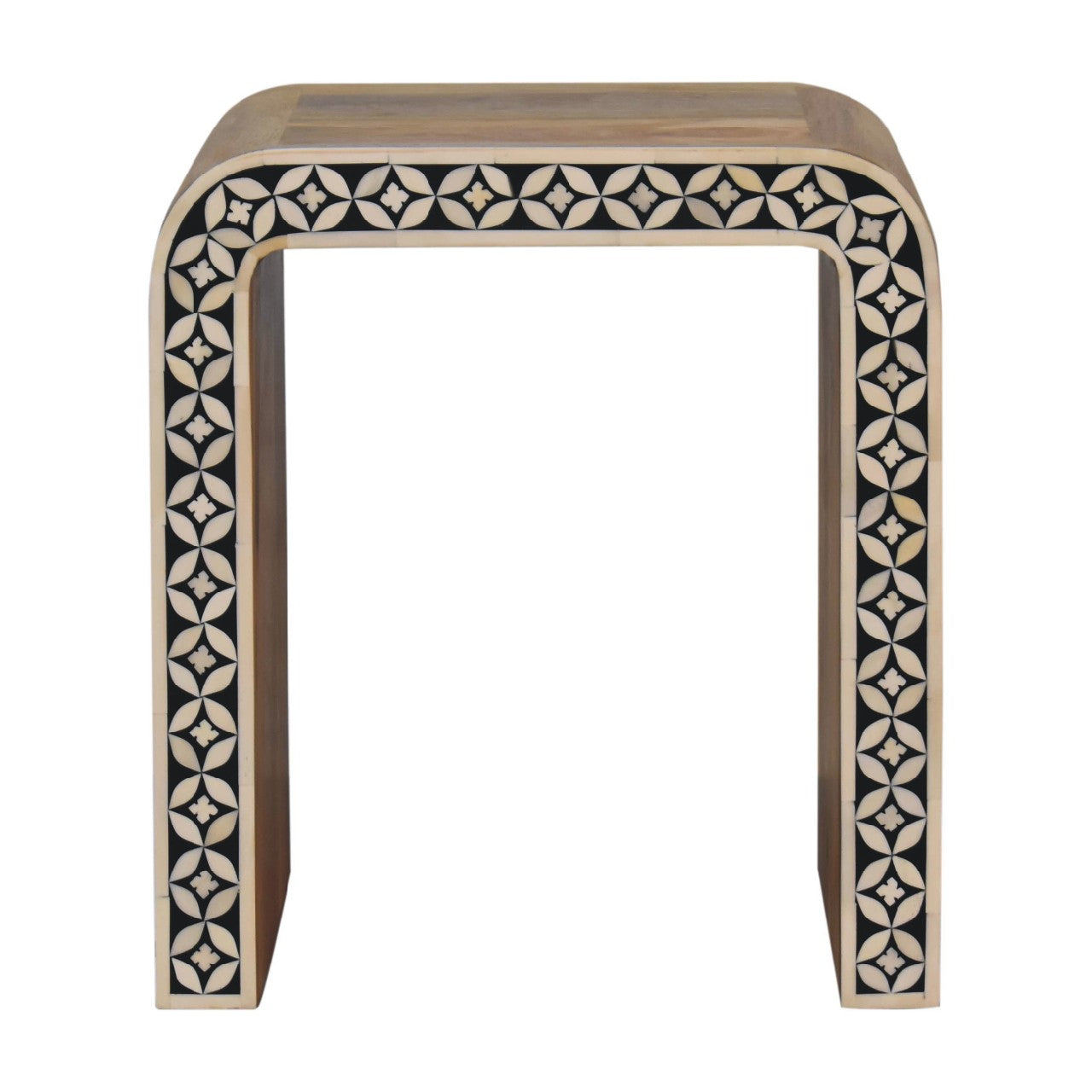 Edessa Bone Inlay End Table - CasaFenix