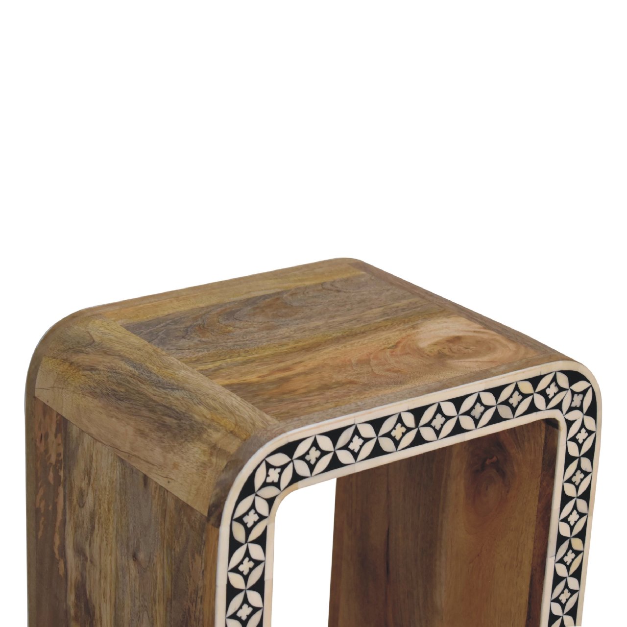 Edessa Bone Inlay End Table - CasaFenix