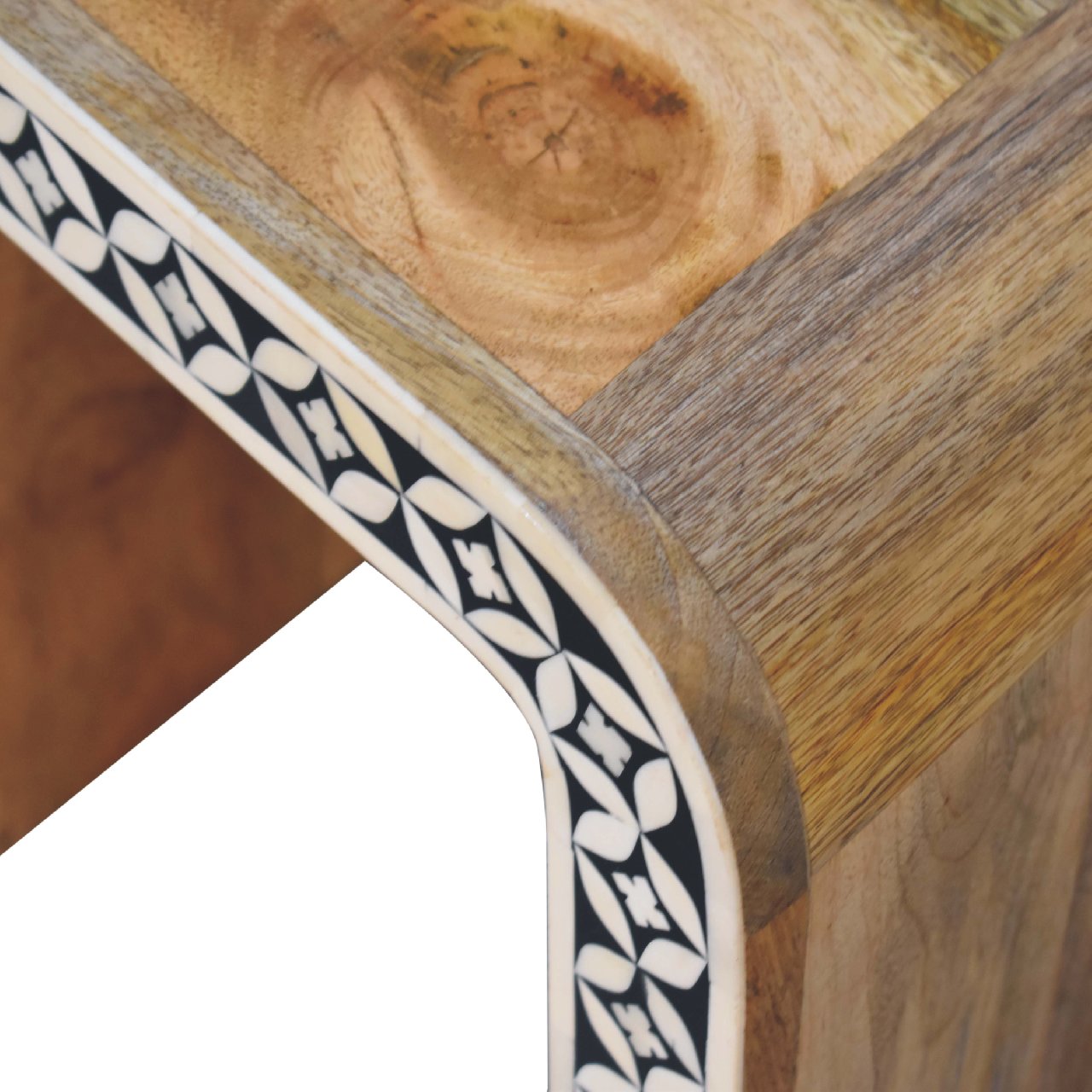 Edessa Bone Inlay End Table - CasaFenix