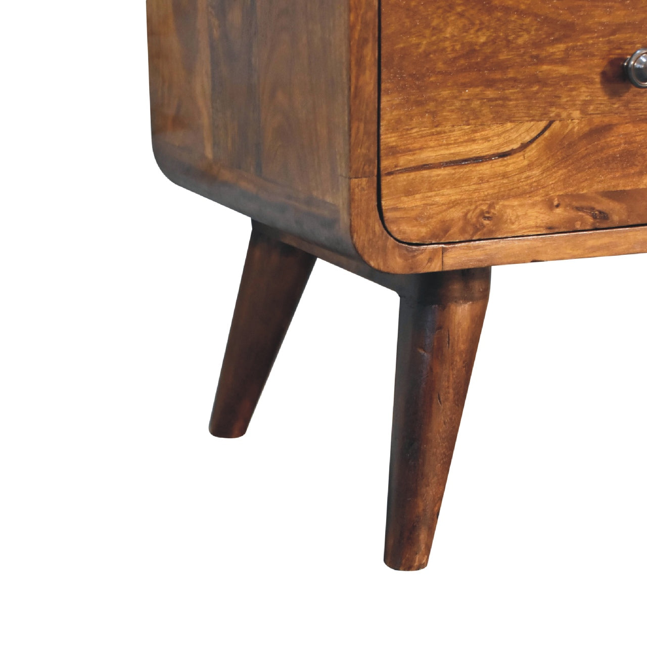 2 over 3 Curved Chestnut Chest - CasaFenix