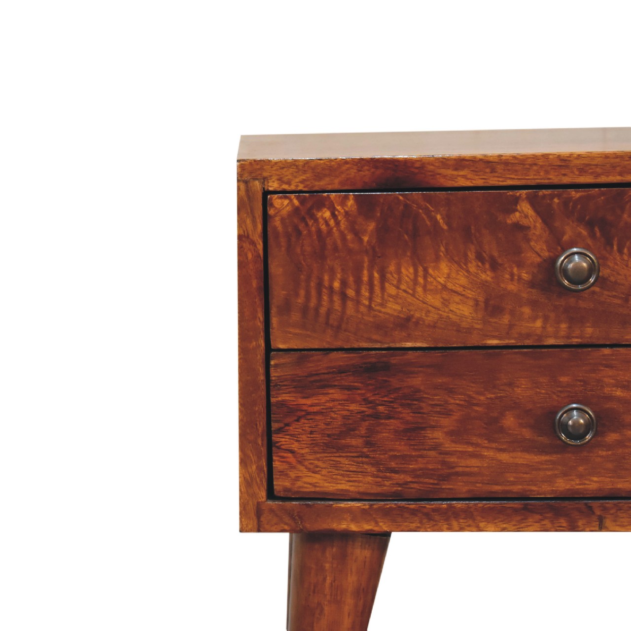 Mini Chestnut Modern Solid Wood Bedside - CasaFenix