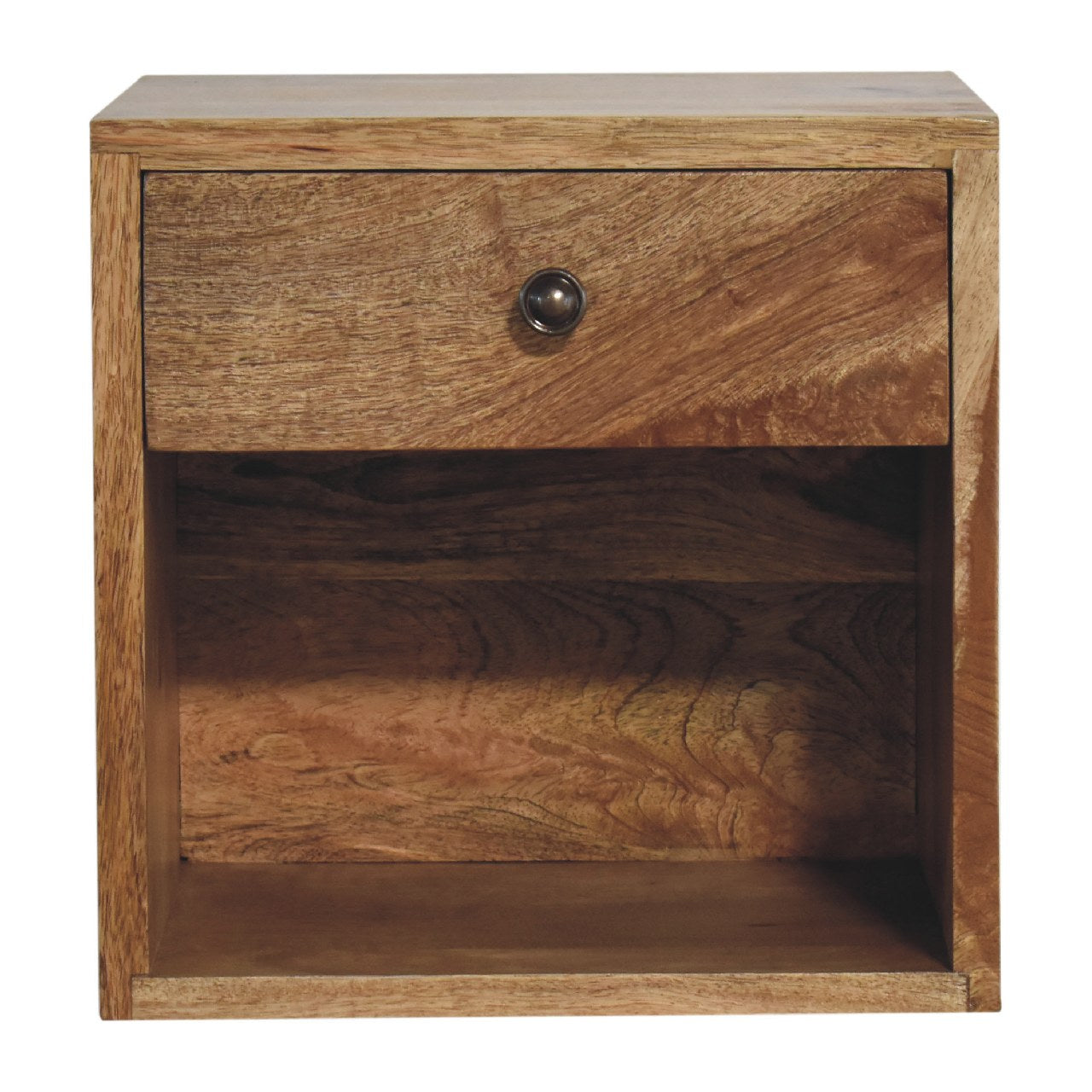IN3455 - Wall Mounted Mini Classic Oak-ish Bedside - CasaFenix