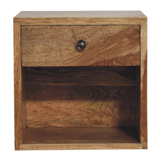 IN3455 - Wall Mounted Mini Classic Oak-ish Bedside - CasaFenix