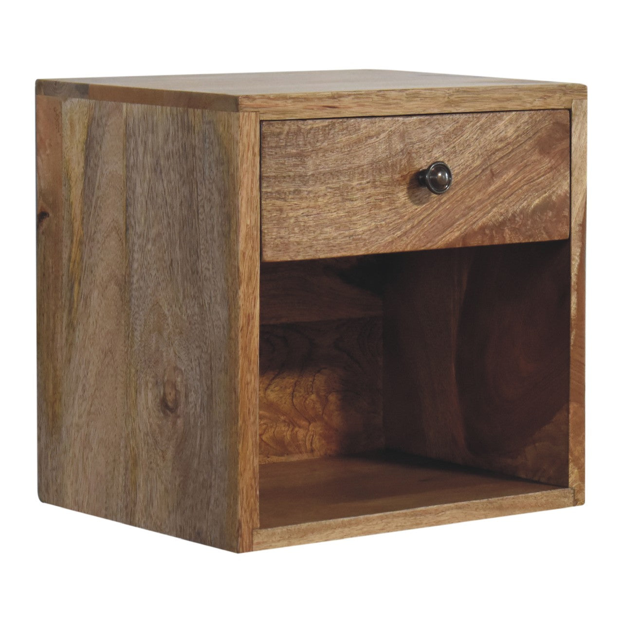 IN3455 - Wall Mounted Mini Classic Oak-ish Bedside - CasaFenix