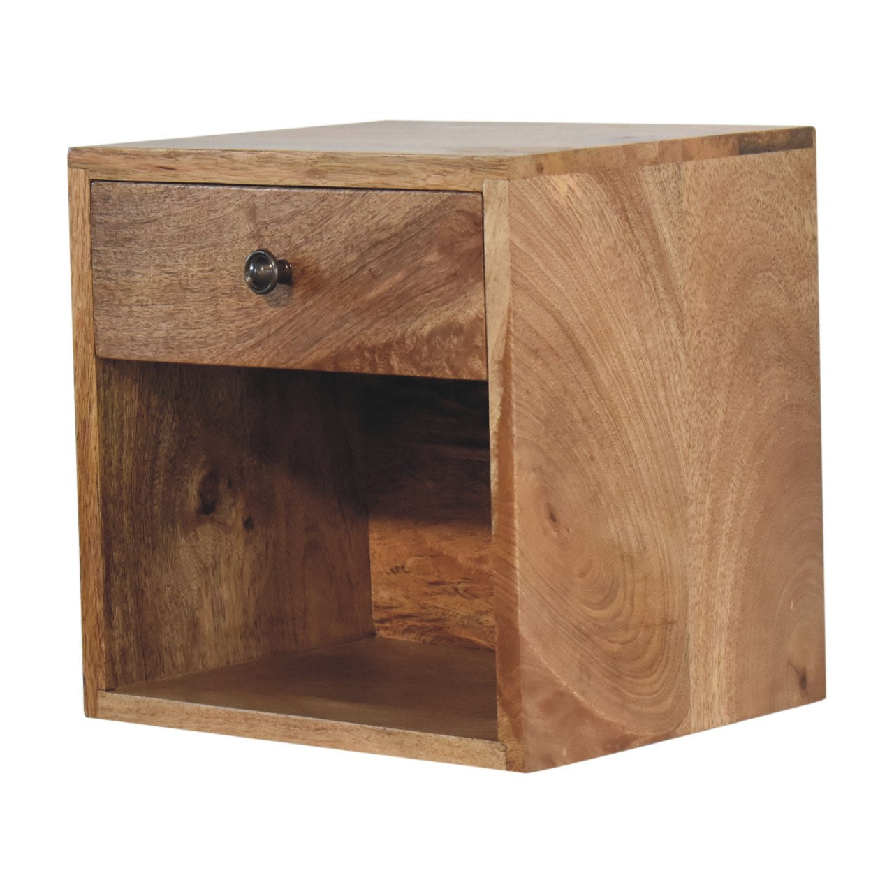 IN3455 - Wall Mounted Mini Classic Oak-ish Bedside - CasaFenix