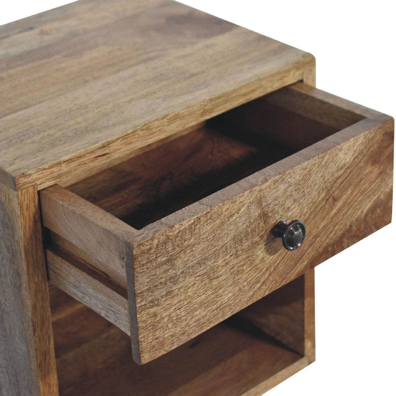 IN3455 - Wall Mounted Mini Classic Oak-ish Bedside - CasaFenix