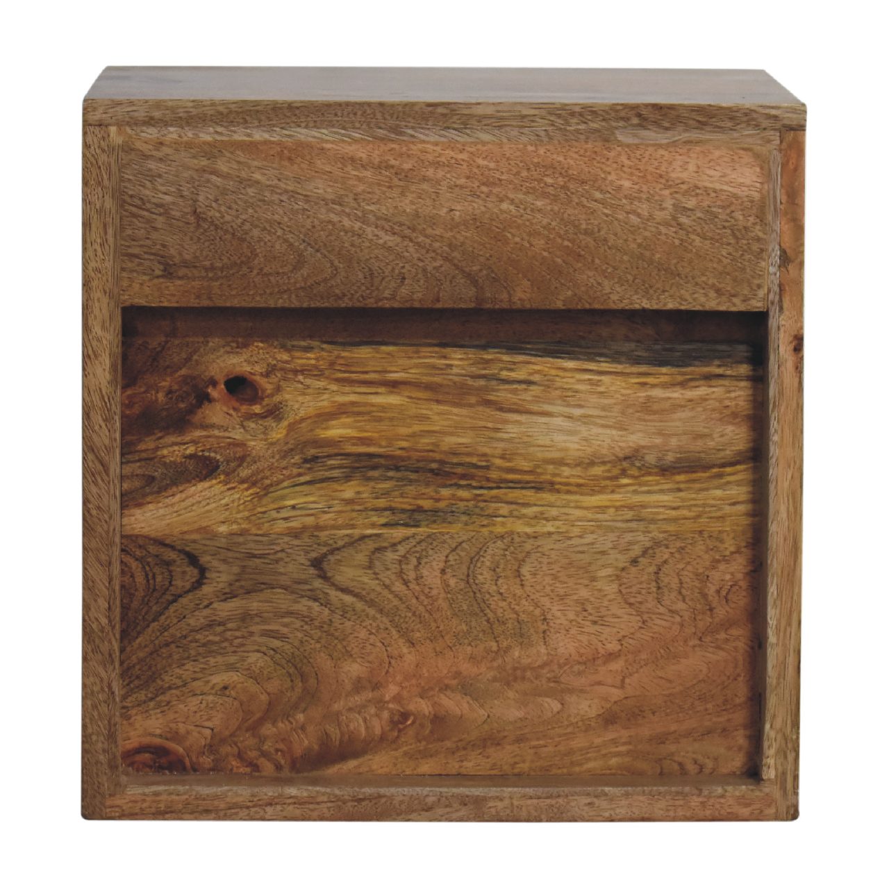 IN3455 - Wall Mounted Mini Classic Oak-ish Bedside - CasaFenix