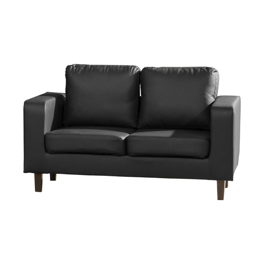 Commercial Grade Faux Leather Sofa Available in black, brown or grey - CasaFenix