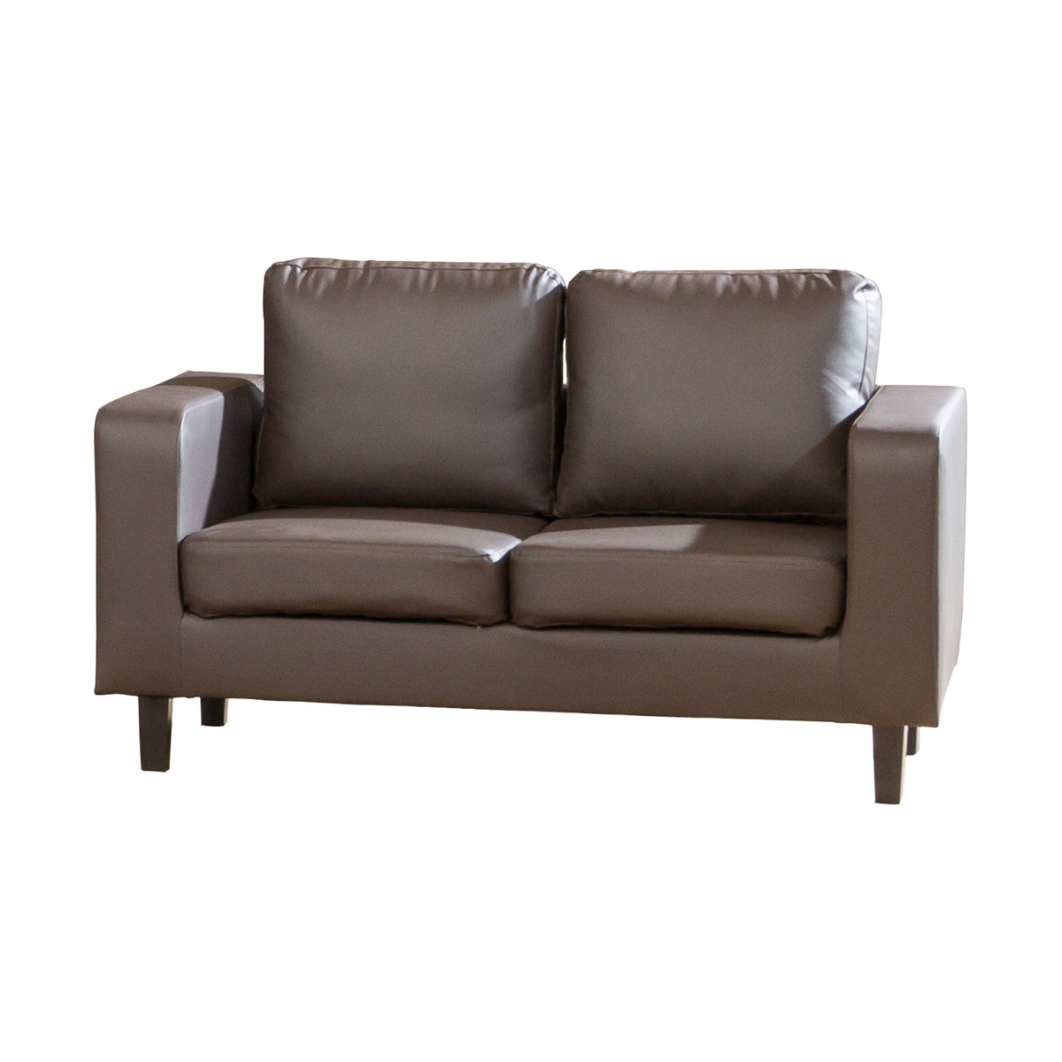 Commercial Grade Faux Leather Sofa Available in black, brown or grey - CasaFenix