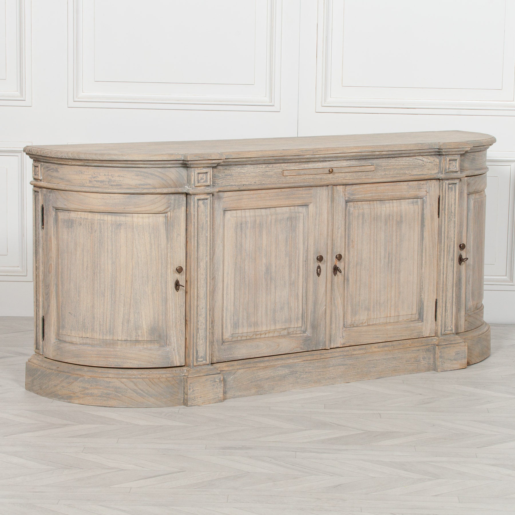 Rustic Wooden Large Buffet Sideboard