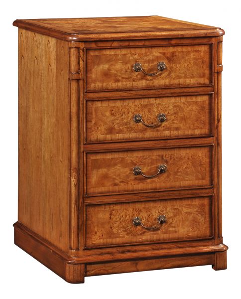Cheshire Walnut Collection Home Office 2 Drawer Filing Cabinet - CasaFenix
